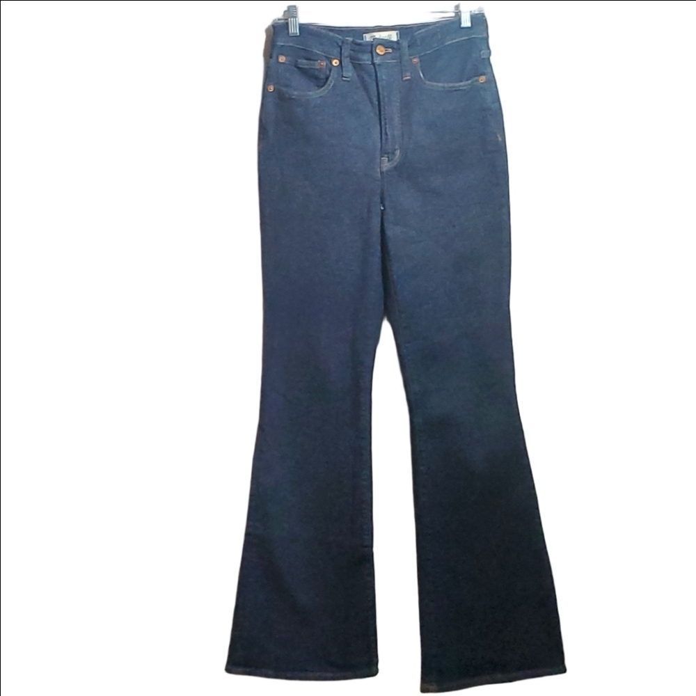 MADEWELL "The Perfect Vintage Flare" Jean Dark Wash Denim Women's Size 27 - Picture 3 of 16